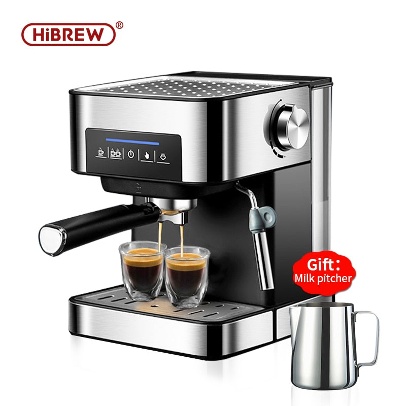 HiBREW espresso coffee machine inox semi automatic expresso maker