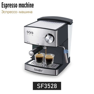 1.6L Electric Espresso Coffee Machine Coffee Grinder